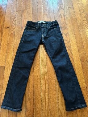 Levi's 511 Boys Dark Wash Slim Fit Jeans Size 8 Regular Stretch Denim